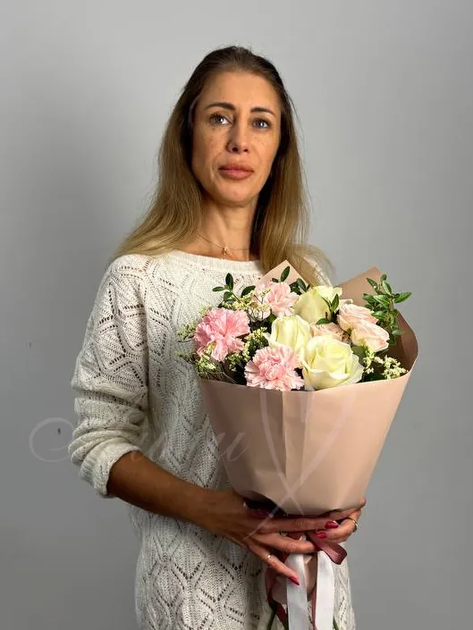 Сборный букет «Бисквит»