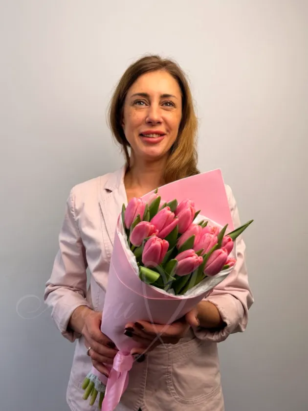 Букет  из тюльпанов «Воздушный десерт»