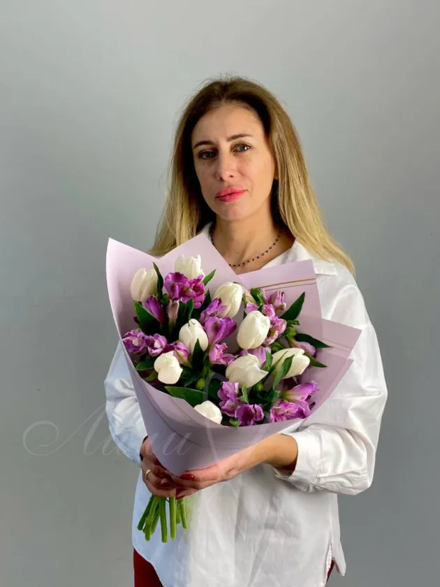Букет из тюльпанов «Восторг»