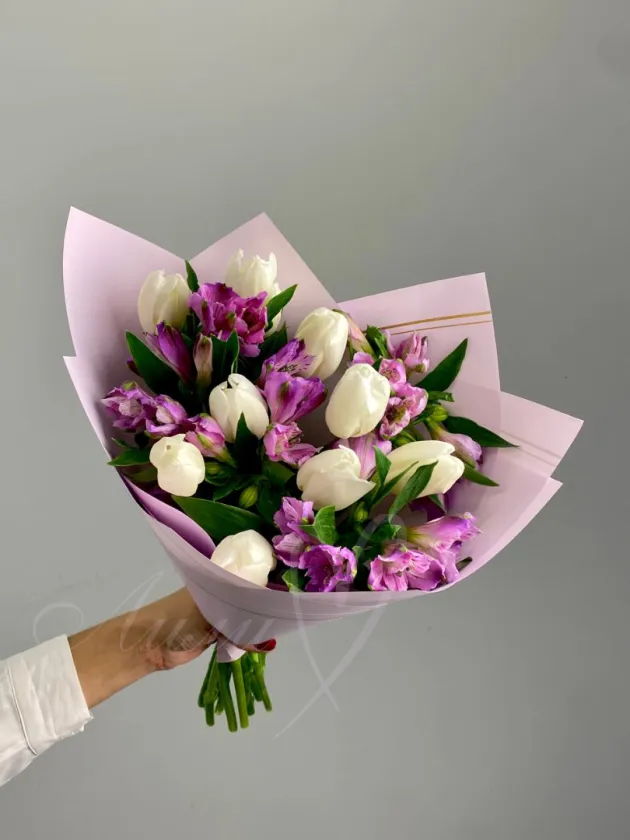 Букет из тюльпанов «Восторг»