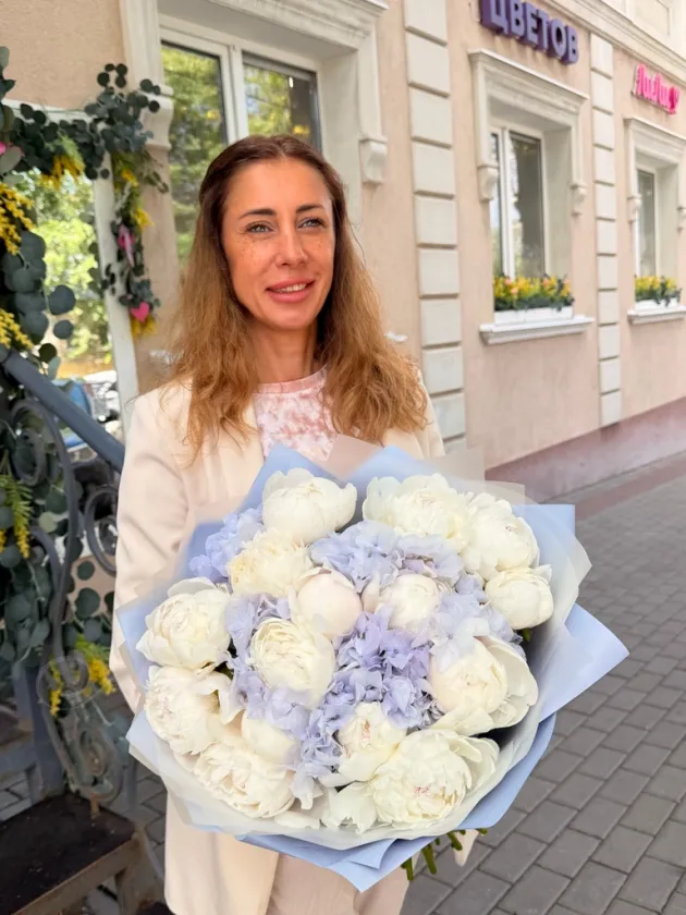 Букет из пионов «Эмма»