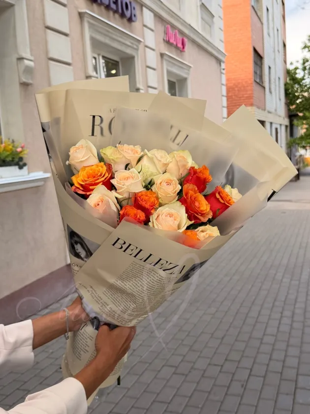 Букет из роз «Луч солнца»