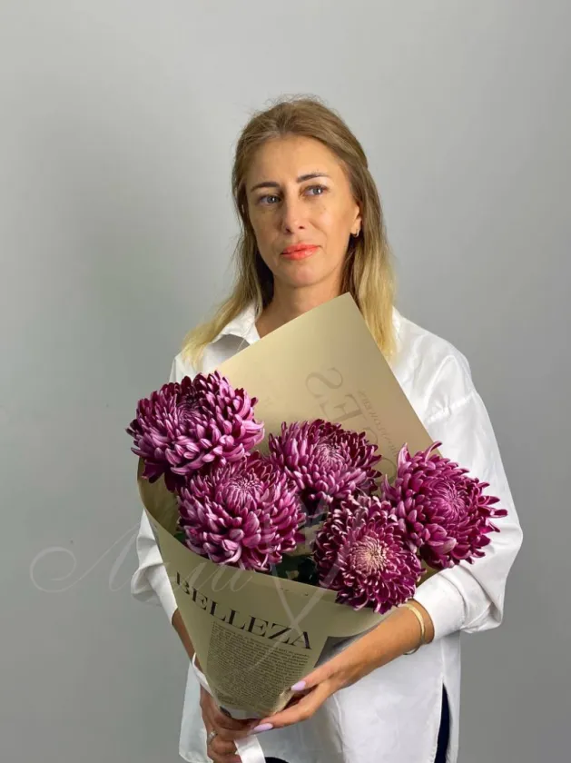 Букет хризантем «Впечатление»