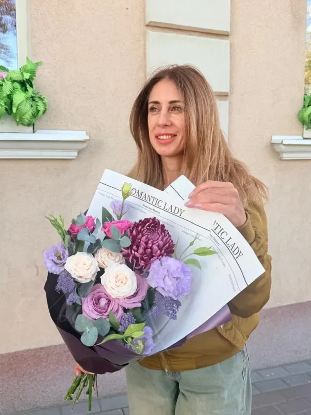 Букет «Ежевичное мороженное»