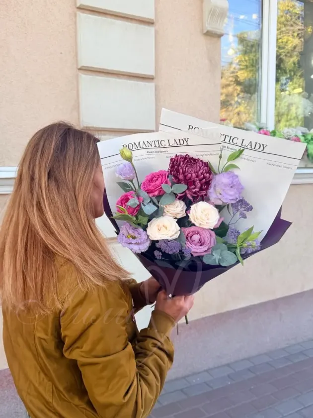 Букет «Ежевичное мороженное»