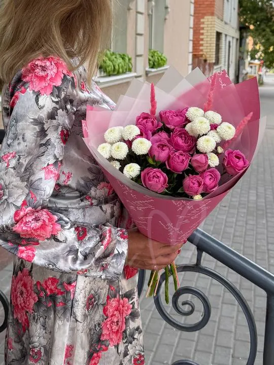 Букет  с розой «Чудеса»