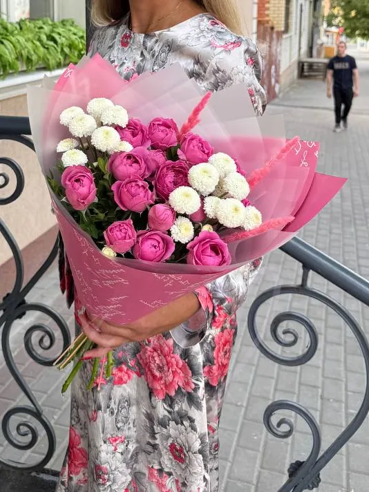 Букет  с розой «Чудеса»