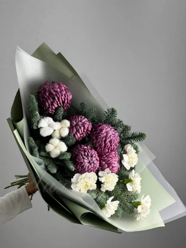 Букет сборный «Зимний поцелуй»