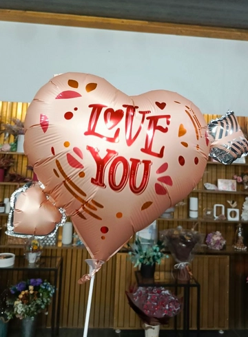 Шарик Сердце со стрелой от интернет-магазина цветов в 