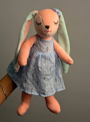 Мягкая игрушка &laquo;Зайчик в голубом платье&raquo; от интернет-магазина цветов в 