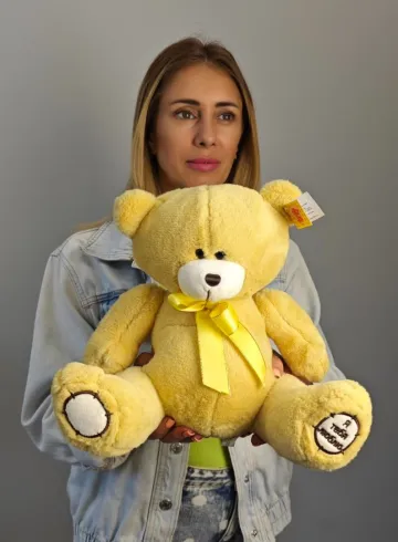 Мягкая игрушка «Мишка желтый» от интернет-магазина цветов в 