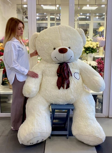 Мягкая игрушка &laquo;Мишка с бантиком&raquo; от интернет-магазина цветов в 