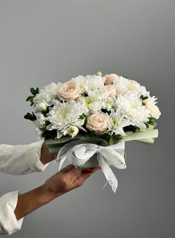 Сборная композиция &laquo;Зефирка&raquo; от интернет-магазина цветов в 