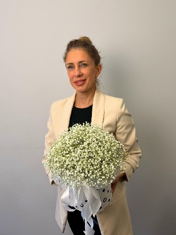 Композиция из гипсофилы &laquo;Воздушное суфле&raquo; от интернет-магазина цветов в 