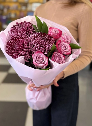 Сборный букет  «Для любимой» от интернет-магазина цветов в 