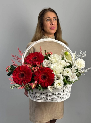 Композиция из гербер «Яркая осень» от интернет-магазина цветов в 