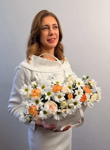 Корзина цветов &laquo;Яркое солнце&raquo; от интернет-магазина цветов в 