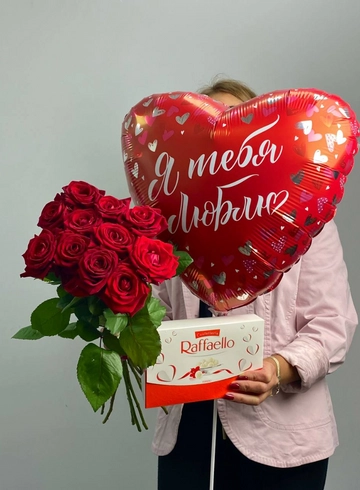 Комбо-набор &laquo;Сердце для тебя&raquo; от интернет-магазина цветов в 