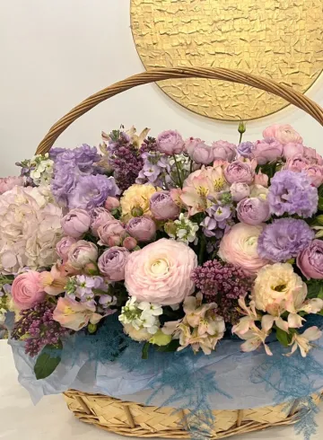 Композиция «Черничное смузи» от интернет-магазина цветов в 