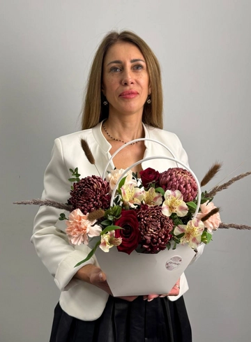 Композиция &laquo;Пуговки&raquo; от интернет-магазина цветов в 