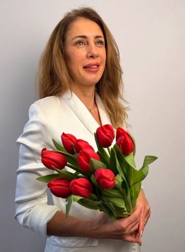 Тюльпан красный от интернет-магазина цветов в 