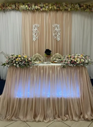 Свадебное оформление нежно - розовое от интернет-магазина цветов в 