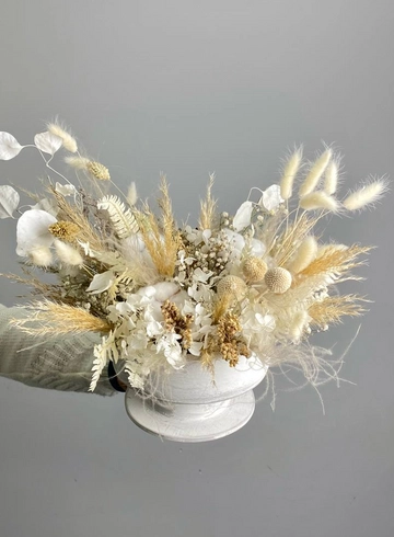 Композиция из сухоцветов &laquo;Облака&raquo; от интернет-магазина цветов в 