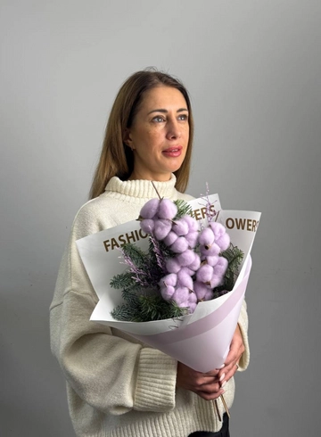 Букет &laquo;Лавандовый хлопок&raquo; от интернет-магазина цветов в 