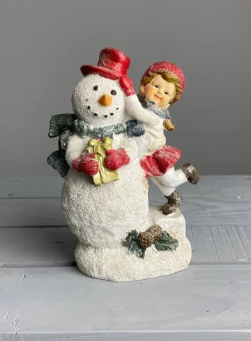 &laquo;Снеговичок с девочкой&raquo; от интернет-магазина цветов в 