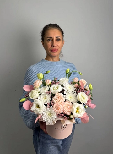 Сборная композиция «Кружево» от интернет-магазина цветов в 