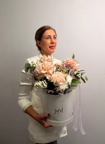 Композиция сборная &laquo;Сиреневая дымка&raquo; от интернет-магазина цветов в 