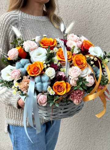 Композиция «Осенний комплимент» от интернет-магазина цветов в 