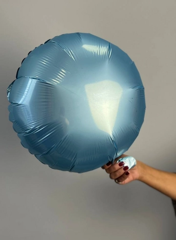 Шар фольгированный голубой от интернет-магазина цветов в 