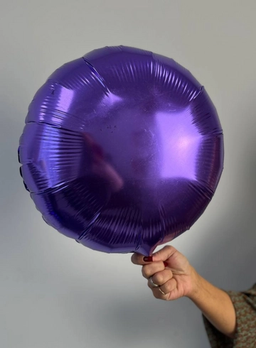 Шар фольгированный фиолетовый от интернет-магазина цветов в 