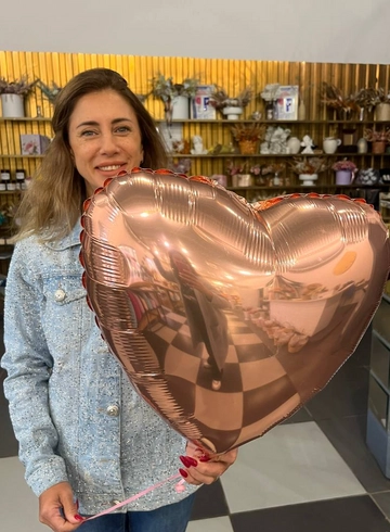 Воздушный шар сердце от интернет-магазина цветов в 