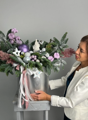 Композиция «Лиловый снег» от интернет-магазина цветов в 