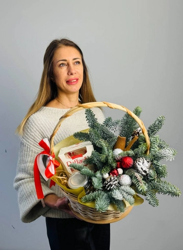 Композиция &laquo;Зимнее солнце&raquo; от интернет-магазина цветов в 