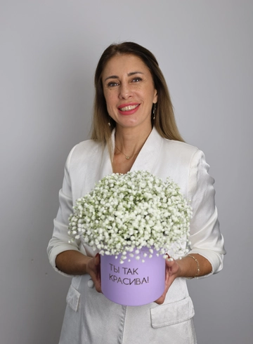 Композиция из гипсофилы «Нежная» от интернет-магазина цветов в 