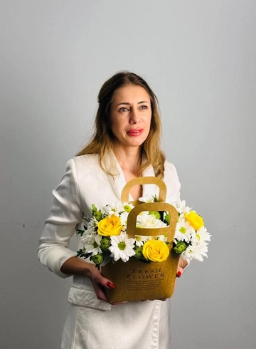 Композиция &laquo;Полянка&raquo; от интернет-магазина цветов в 