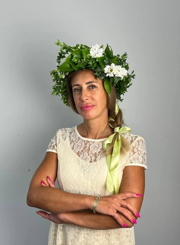 Венок «Полянка» от интернет-магазина цветов в 