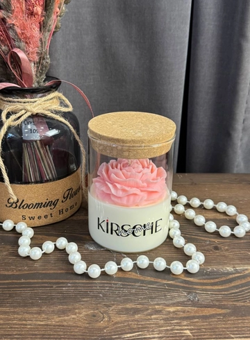 Аромасвеча Пион в колбе 300 мл от интернет-магазина цветов в 