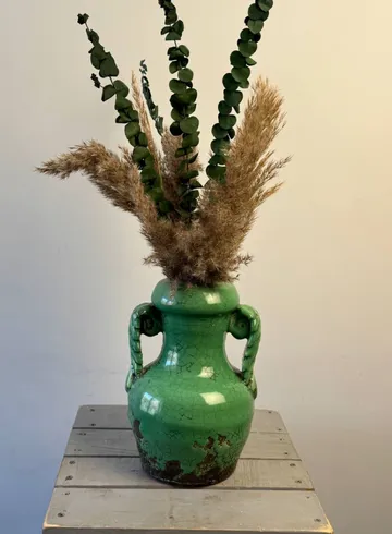 Ваза из глины для сухоцветов от интернет-магазина цветов в 