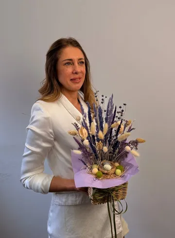 Композиция &laquo;Гнездышко&raquo; от интернет-магазина цветов в 