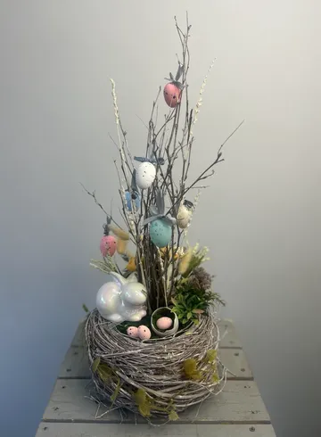 Композиция &laquo;Пасхальное гнездо&raquo; от интернет-магазина цветов в 