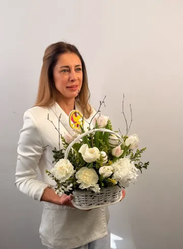 Композиция &laquo;Светлой пасхи!&raquo; от интернет-магазина цветов в 