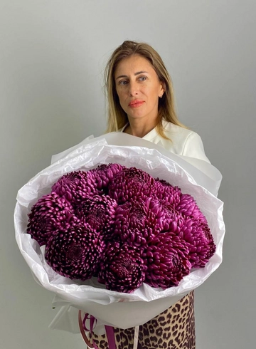 Букет из хризантем «Роскошный» от интернет-магазина цветов в 