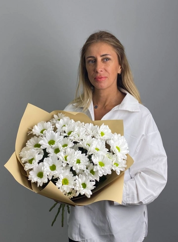 Букет из хризантем «Летнее счастье» от интернет-магазина цветов в 