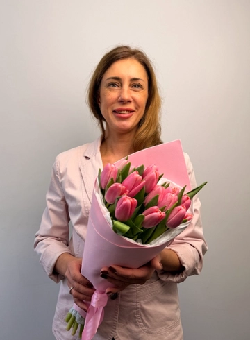 Букет  из тюльпанов &laquo;Воздушный десерт&raquo; от интернет-магазина цветов в 