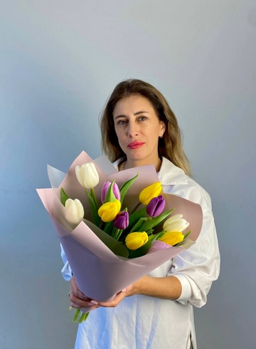 Букет из тюльпанов &laquo;Весна&raquo; от интернет-магазина цветов в 