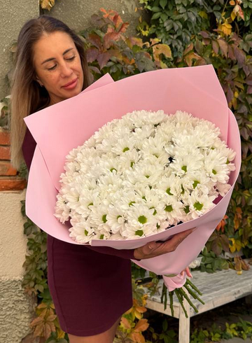 Букет из хризантемы &laquo;Элеонора&raquo; от интернет-магазина цветов в 